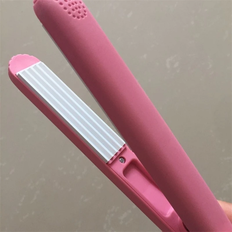 

Free shipping Mini Hair Straightener Ceramic Curling Iron Corrugate Hair Iron Styling Tools Volume Hair Curler With EU Plug