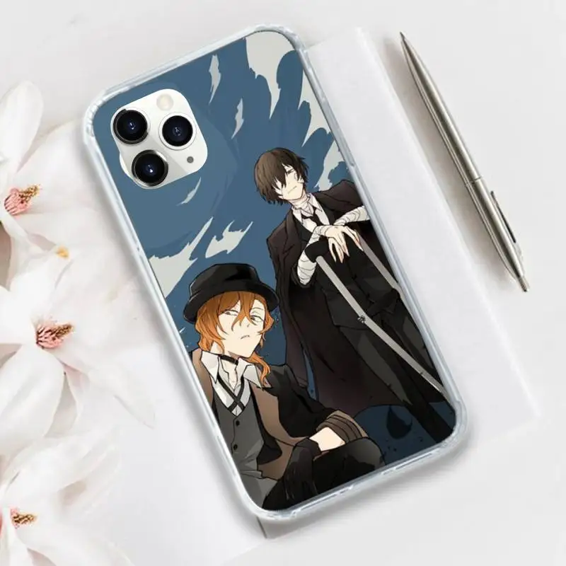 

Bungou Stray Dogs Phone Case Transparent for iPhone 11 12 mini pro XS MAX 8 7 6 6S Plus X 5S SE 2020 XR