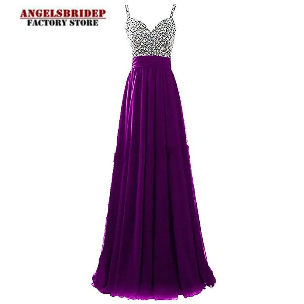 Angelsbridep длинные шифоновые вечерние платья на тонких бретельках платье с