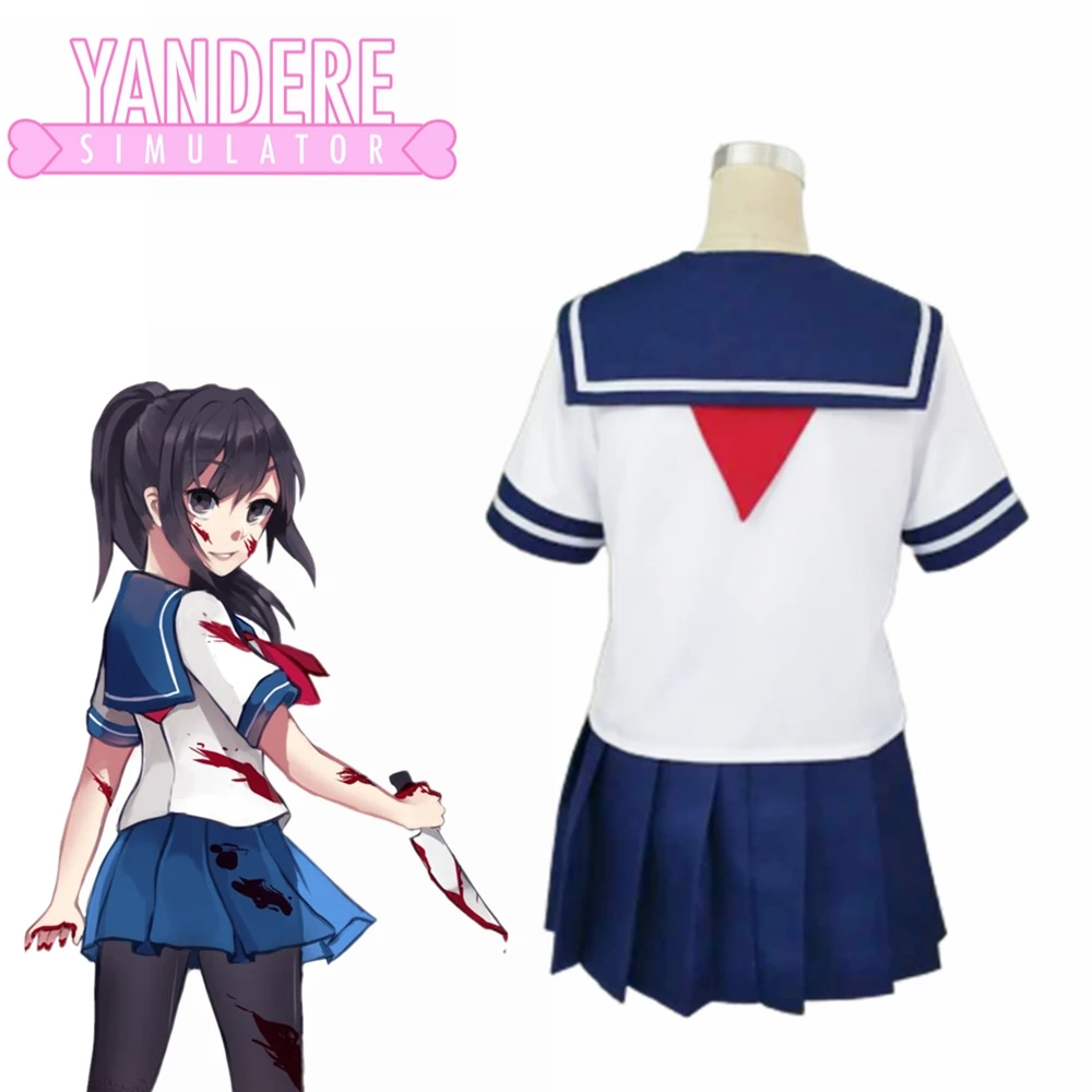 Игра Yandere Simulator Косплей Костюм Ayano Aishi Униформа Yandere-chan JK школьная форма женская одежда костюм моряка на заказ