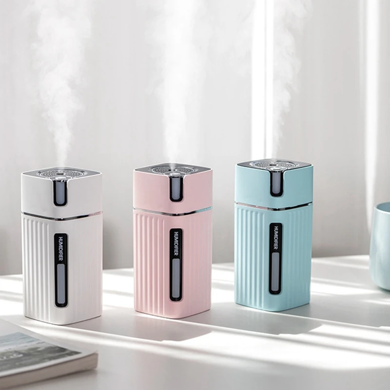 

300Ml Air Humidifier Cool Mist Aroma Diffuser with Color LED Light for Office Car Umidificador Mist Maker Fogger