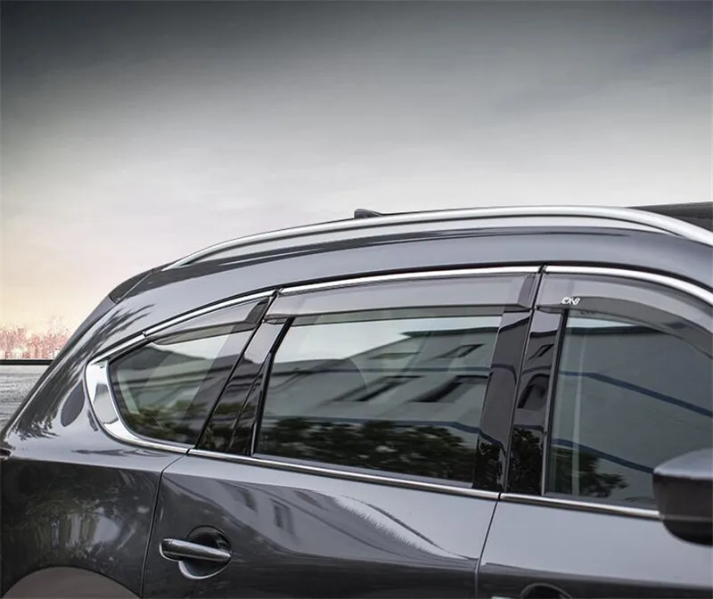 CEYUSOT для mazda CX-8, оконный козырек, 6 шт./партия, боковое стекло, водонепроницаемый декоративный щит, внешние аксессуары, mazda CX8