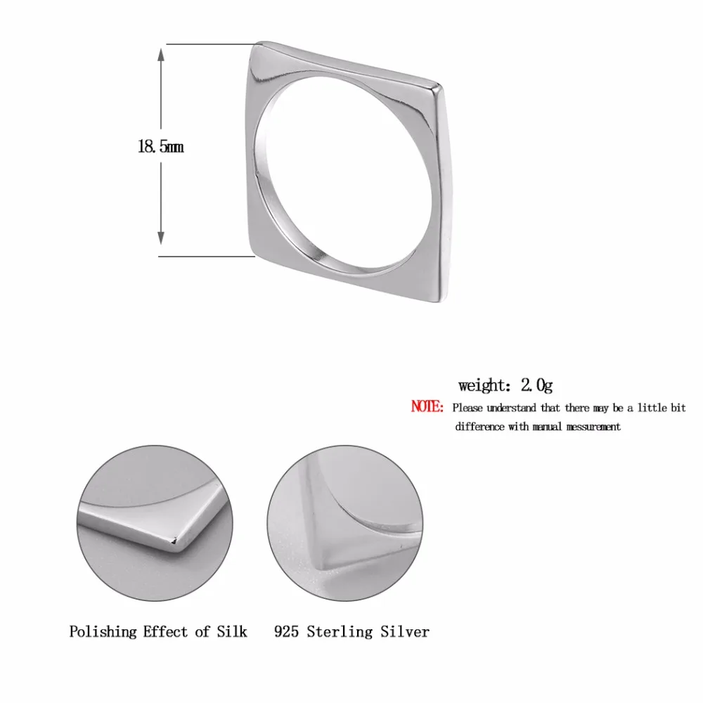 Чандлер панк готика трендовые ювелирные изделия Квадратные Кольца для женщин