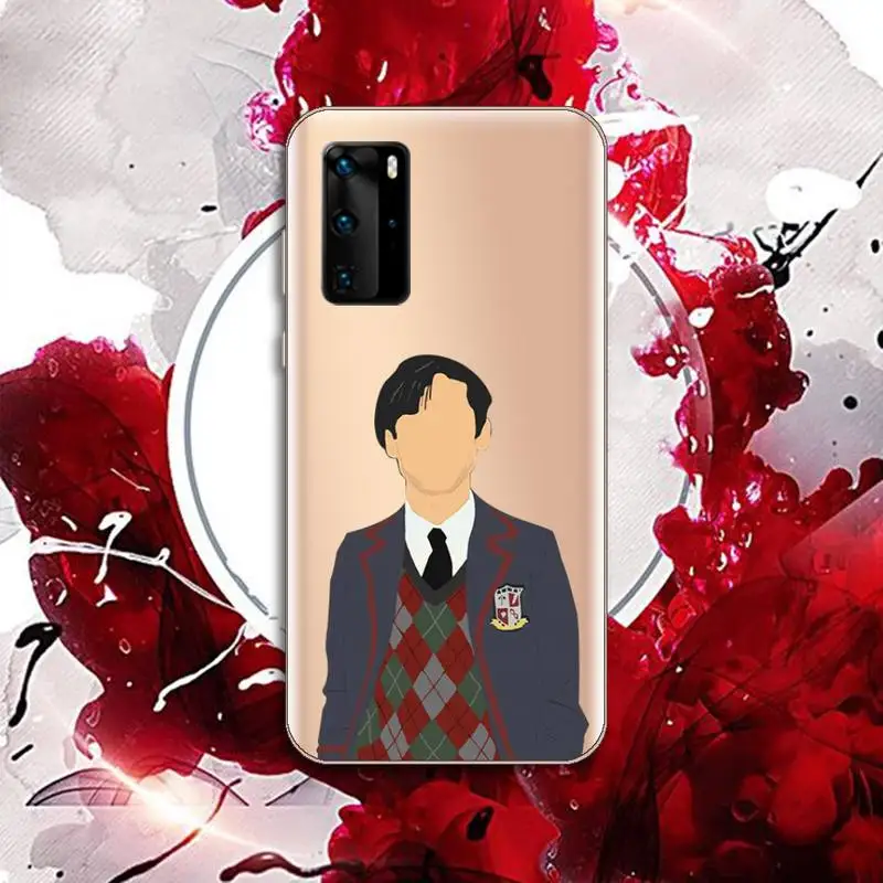

Fundas Umbrella Academy Phone Case Transparent for Huawei P20 P30 P40 honor 8 10i P smart 2019 Samsung A71 A21S S10 20 plus