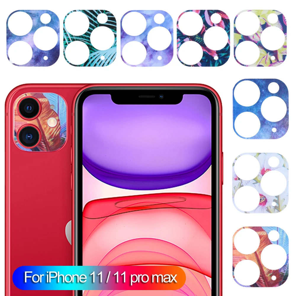 Наклейка на объектив камеры для IPhone 11/ Pro акриловая Роскошная рамка бампер с