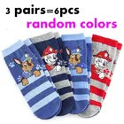 6 шт. = 3 пары, детские плюшевые носки Щенячий патруль