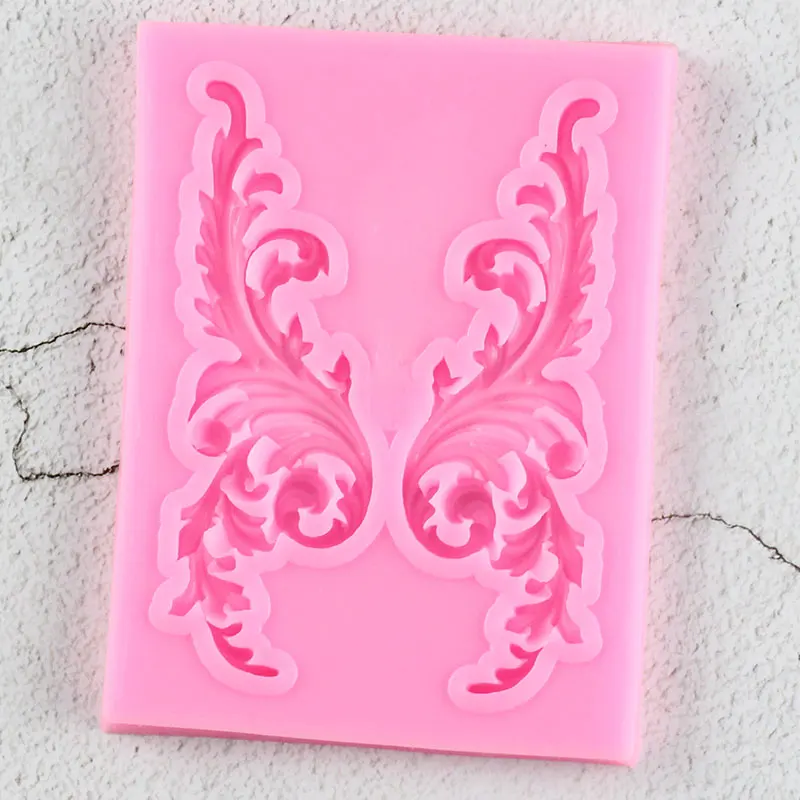 Рельефная силиконовая форма сделай сам листья кекс Топпер искусственная глина