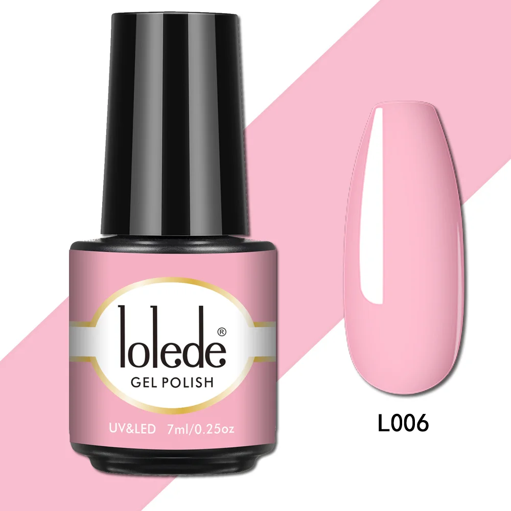 

1Pcs Pink 7ml Nail Gel Polish Semi Permanent Gel Varnish Base Top Coat Uv Led Gel Varnish Soak Off Nail Art Gel Nail Polish L06