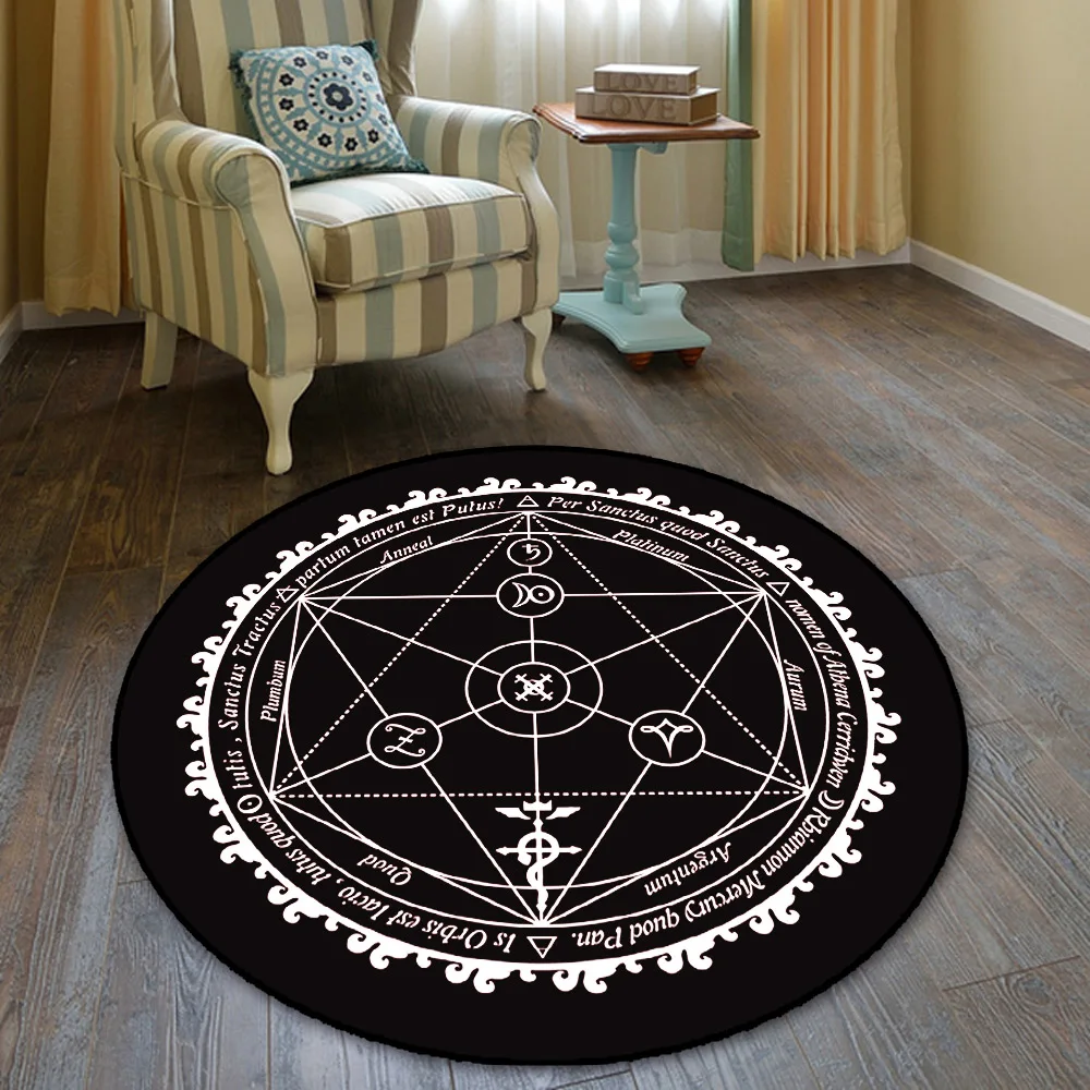 Magic Circle Fullmetal Alchemist Floor Rug Doormat Square Carpet Bedroom Kitchen Living Room Non-slip Mat Cosplay Gift | Дом и сад