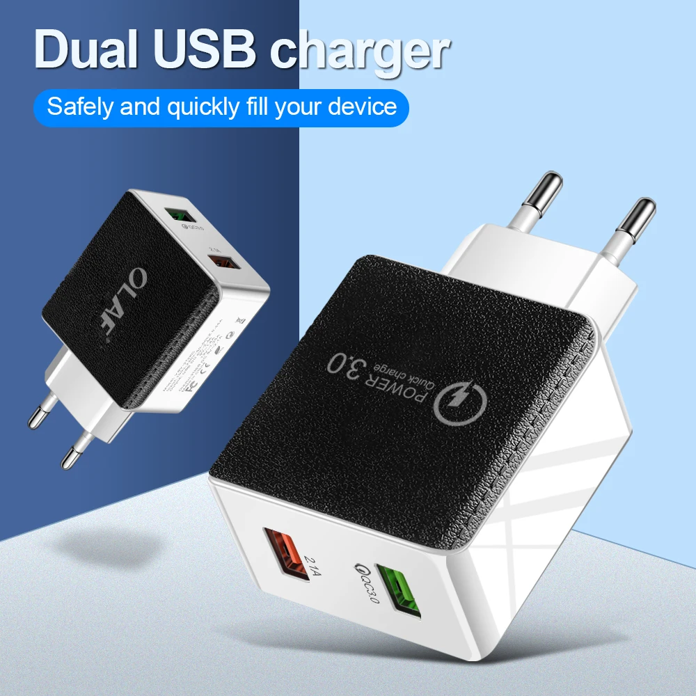 18 Вт USB зарядное устройство Быстрая зарядка 3,0 адаптер настенная вилка Qualcomm 3,0 USB зарядка Телефон быстрая зарядка для iPhone samsung Xiaomi huawei