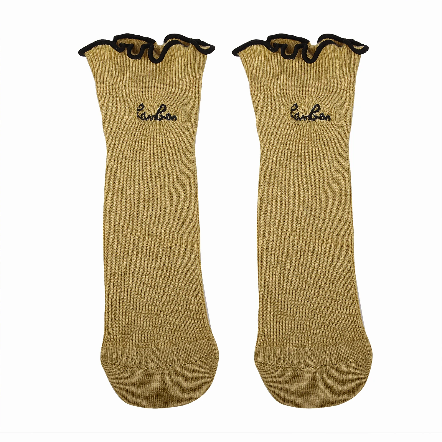 

Lacework Lovely and Cute Pile Socks Girls Female Lace Cotton Sock Funny Kawaii Socks Wood Ear Edge Women's Middle Tube Stockings