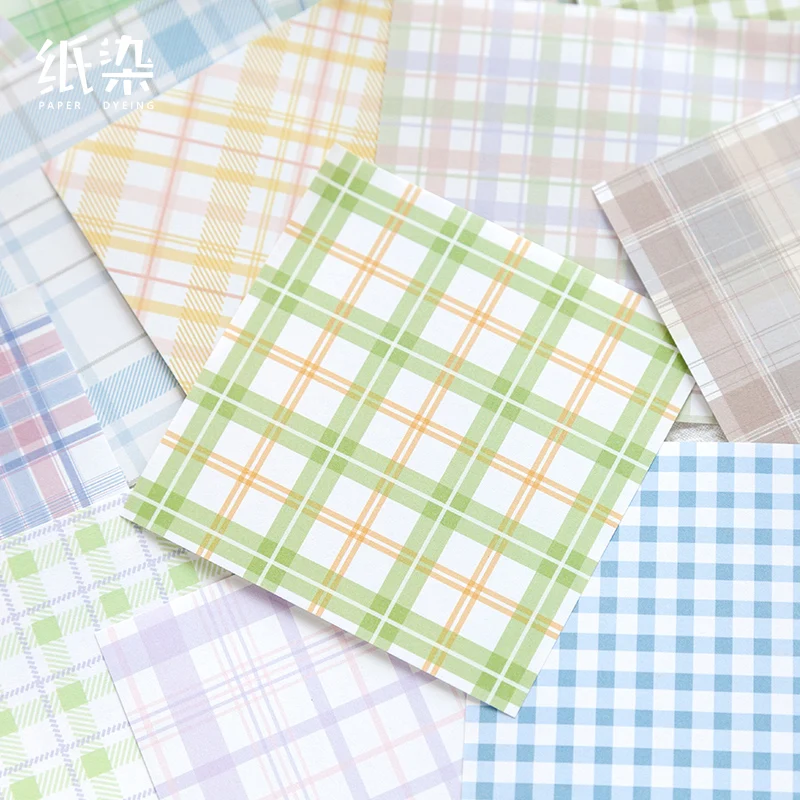 6PCS/LOT lattice long series creative message material paper memo pad | Канцтовары для офиса и дома