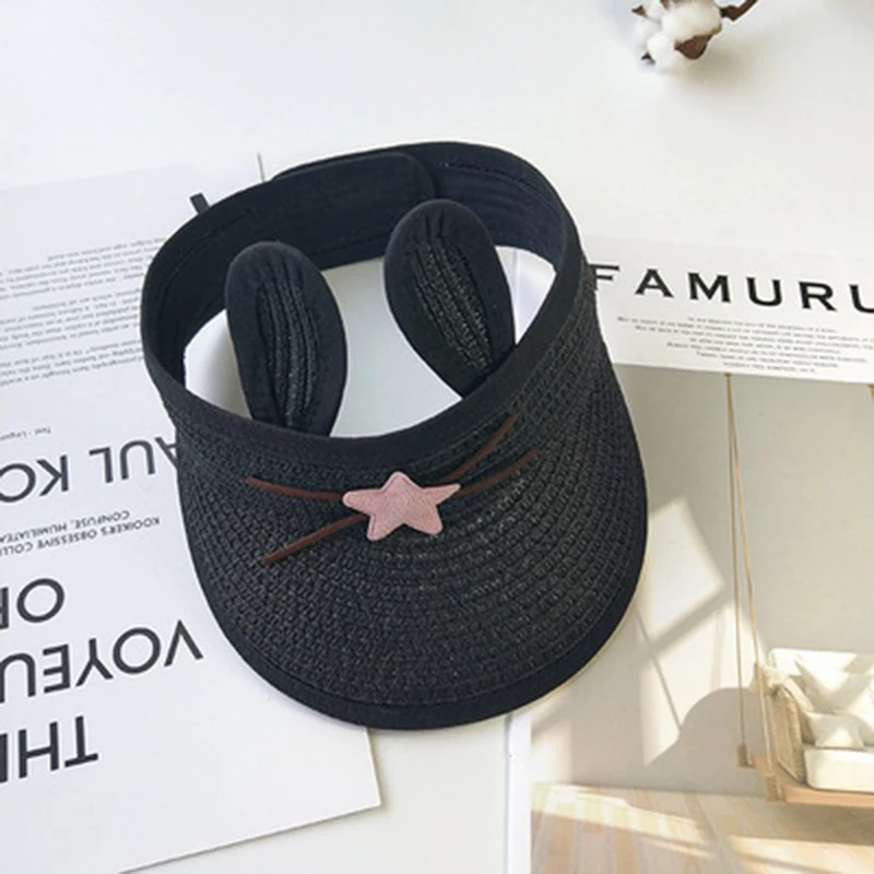 Осенняя детская Регулируемая соломенная шляпа тонкая для мальчиков и девочек