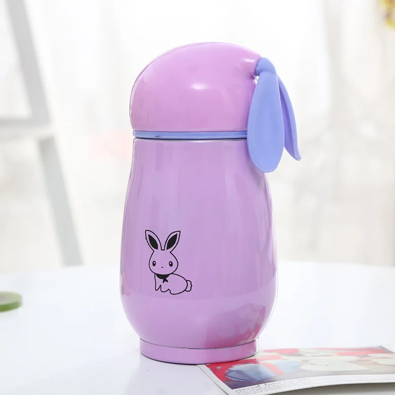 300 мл креативный модный портативный термос из нержавеющей стали кролик чашка для