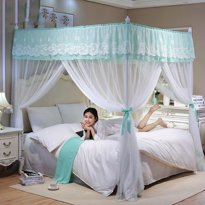 Принцесса ветер пол москитная сетка три двери с толстым шифрованием кронштейн