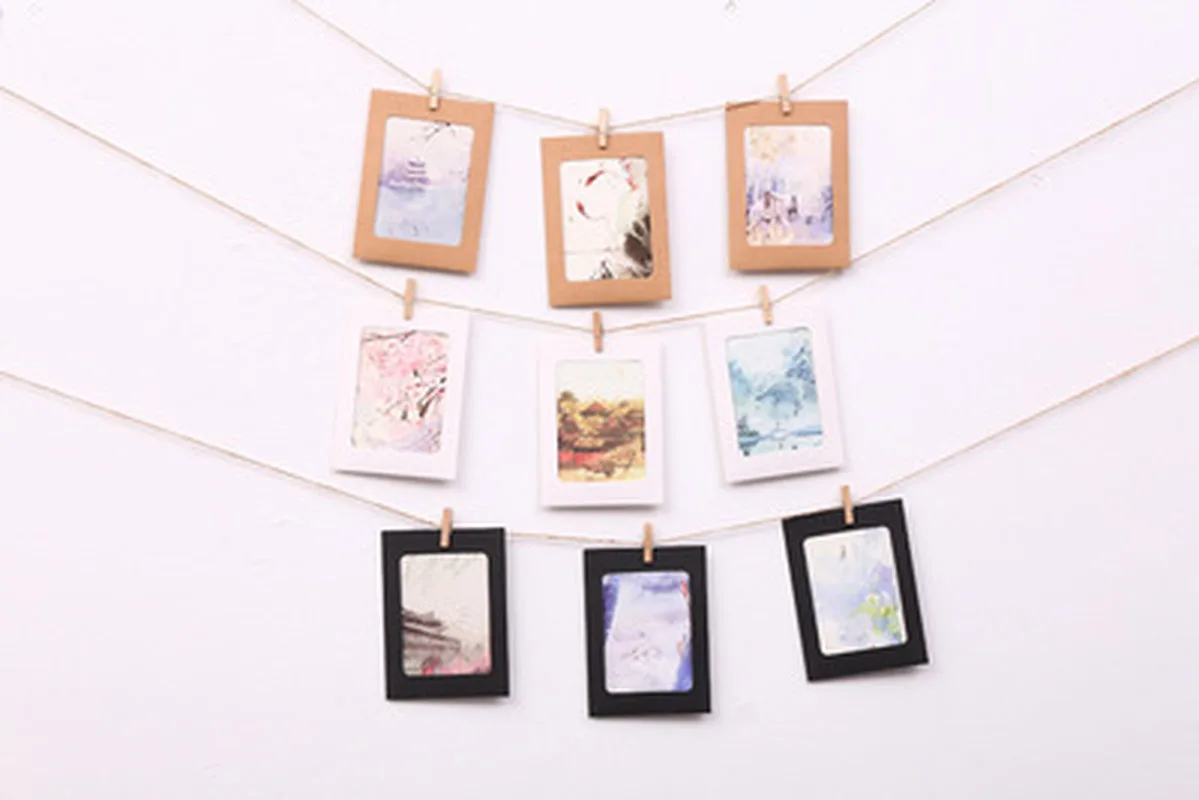 Свадебная фоторамка сделай сам деревянная с клипсой 4 дюйма 2020 10 шт. настенное