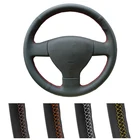DIY заказной чехол рулевого колеса автомобиля для Volkswagen СТАРЫЙ VW Golf Polo Sagitar Lavida 2010 Polo авто кожаный рулевой обруч
