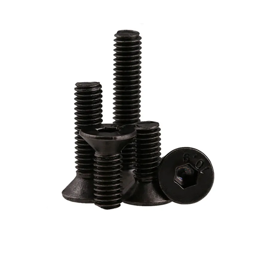 

5/10/20/50/100Pcs 10.9High Tensile Socket Countersunk Screws Bolt Allen Key M2M2.5M3 Black Nickel
