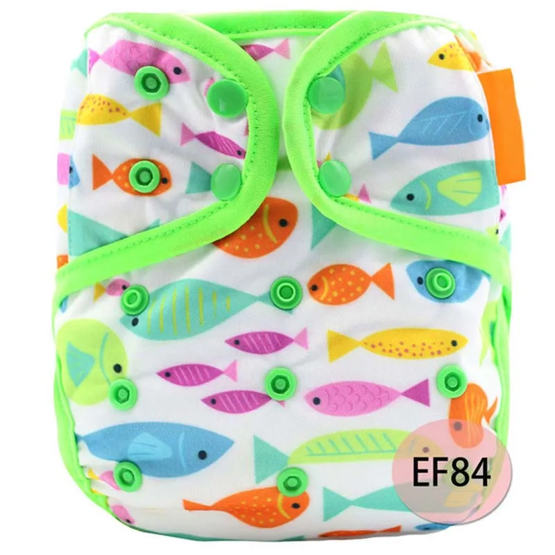 Многоразовые подгузники для новорождённых с цифровой печатью моющиеся