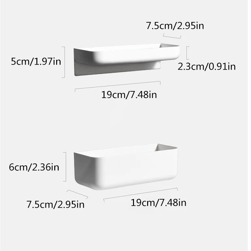 

Bathroom Makeup Organizer Ornaments Storage Rack Wall-mounted Cosmetic Storage Box Bathroom Supplies Toiletries Shelf