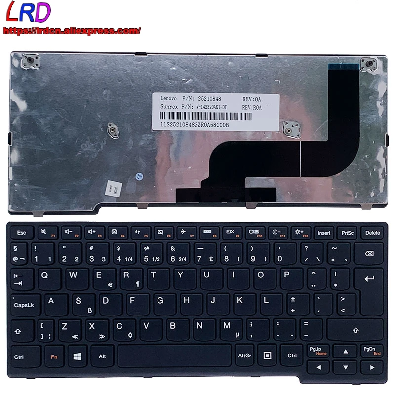 Новый оригинальный голландский Клавиатура для ноутбука Lenovo IdeaPad Йога 11S S210 S215 Flex 10