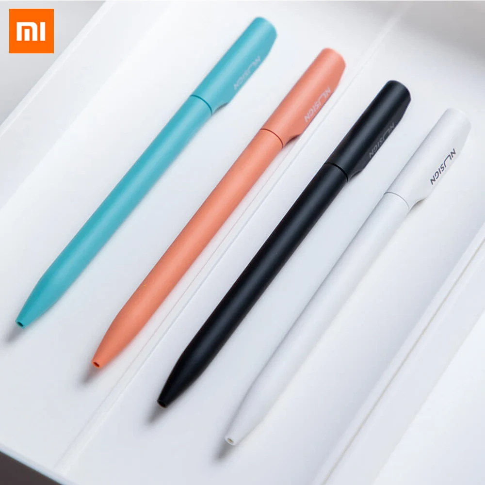 Оригинальная нейтральная ручка Xiaomi Nusign с черным 0,5 мм стержнем ручки заправка цветные ручки с черным заправкой поворотный переключатель гладкая запись