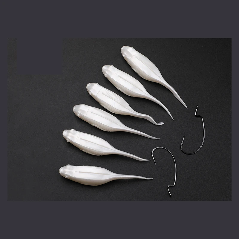 Сумасшедшие приманки MIG Новинка 6 шт./лот джиг червь рыболовные Силиконовые