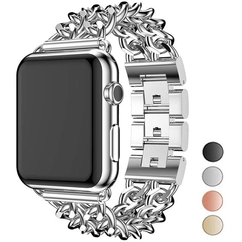

Stainless Steel Strap For Apple Watch Band 44mm 40mm iWatch 38mm 42mm Metal Link Bracelet For Apple Watch Series 6 SE 5 4 3