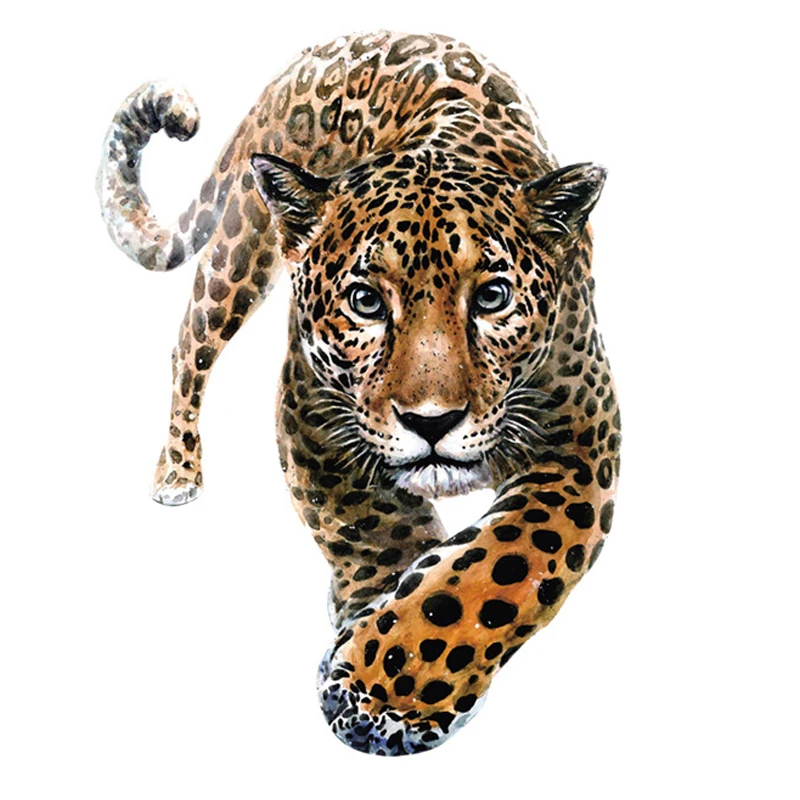

Diy 3D Leopard Thermal Stickers on Clothes Iron on Patches for Clothing Backpack Badges Stripe Parches Animal Heat Transfer