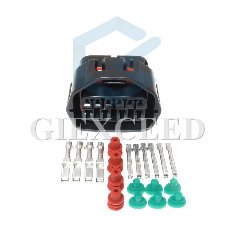 2 комплекта, 10 контактов, Φ 7283-8700-30, водонепроницаемая автоматическая коробка передач, штепсельная вилка, женский автомобильный жгут проводов