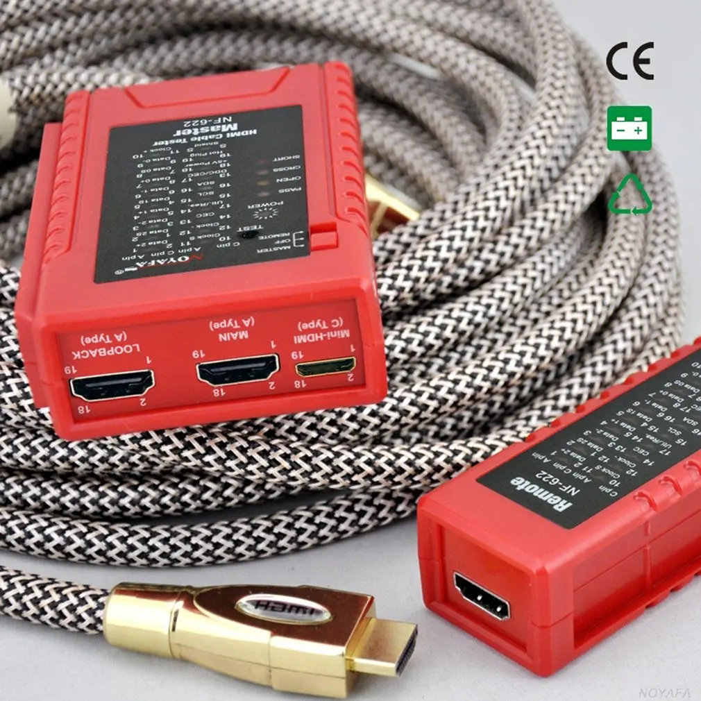 NOYAFA NF-622 HDMI провода тестер HD детектор проверка беспорядок короткий открытый и