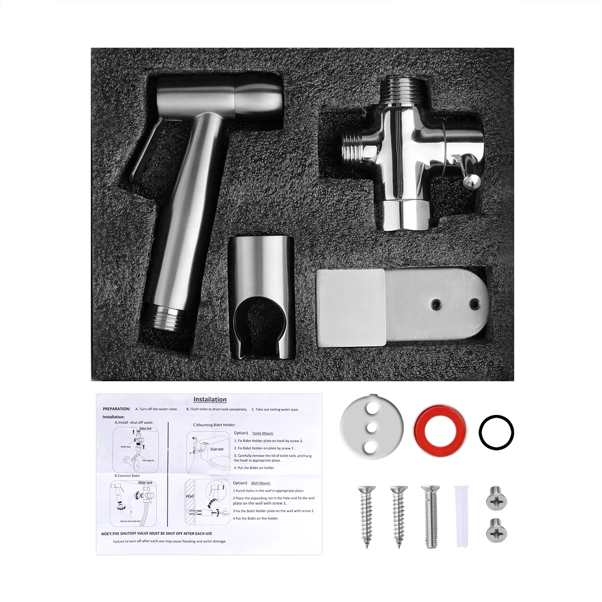 

Frap new Handheld Two Function Toilet bidet sprayer set Kit Stainless Steel Hand Bidets faucet for Bathroom sprayer shower
