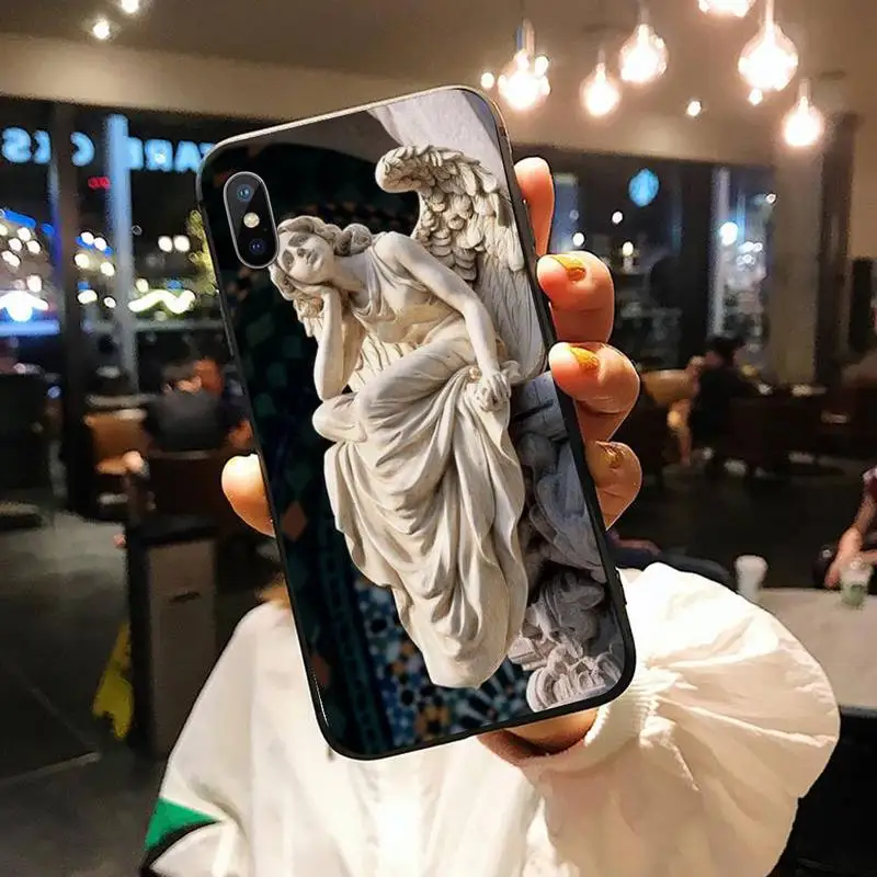 

Vintage Plaster Statue David aesthetic Art Phone Case for iPhone 11 12 pro XS MAX 8 7 6 6S Plus X 5S SE 2020 XR