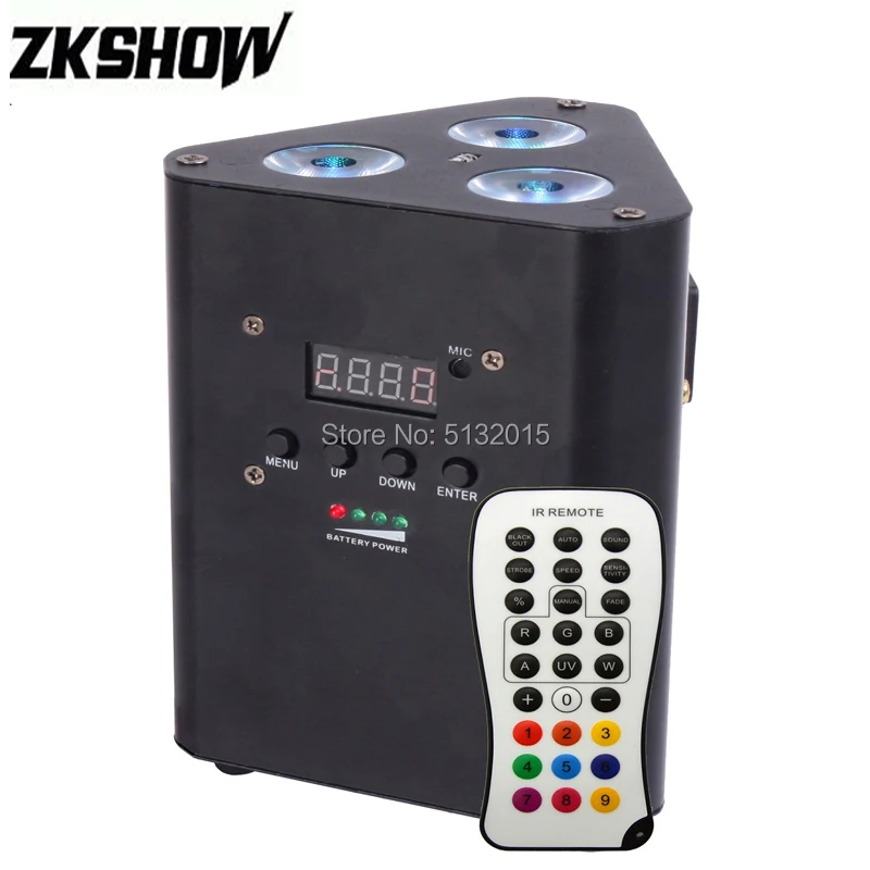 8 шт./лот 3*10 Вт RGBW светодиодный прожектор с клиновидным освещением беспроводной