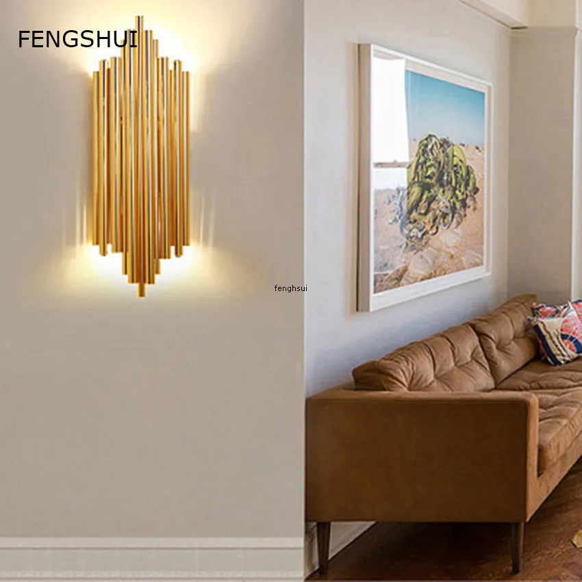 

Postmodern Lights Luxury Led Wall Lights Corridor Aisle Loft Creative Bedroom Bedside Lamp Stairs Bar Dining Room Deco Luminaire