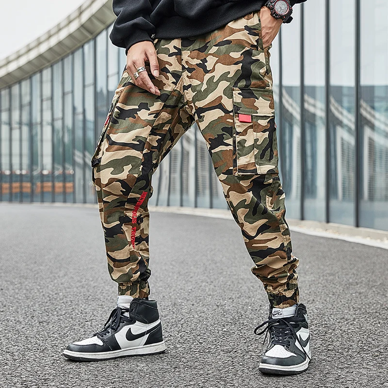 2019 камуфляжные брюки тренировочные мужчины мульти Карманные Спортивные рабочие