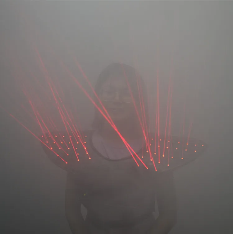 Лазерные плечи перезаряжаемые красные лазерные головки наряды доспехи вечерние