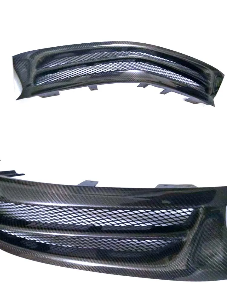 Черная передняя решетка из углеродного волокна отделка гоночные решетки для Toyota