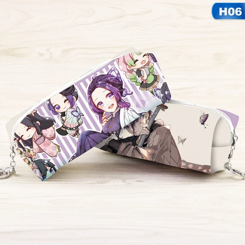 

Anime Demon Slayer: Kimetsu no Yaiba Pencil Bag Zipper Canvas Students Pencil Bag Wallet Storage Bag Stationery School Supplies