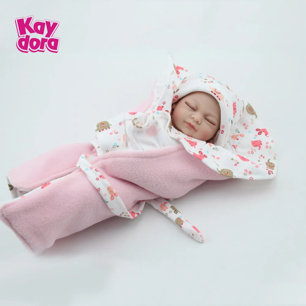 Girl Полностью Силиконовые Детские Мини-куклы Reborn, 10 дюймов, 25 см, Bebe Alive, Детские Игрушки для ванны, реалистичные игрушки Menina для малышей, реалистичные игрушки для игр, подарок - Цвет: Girl