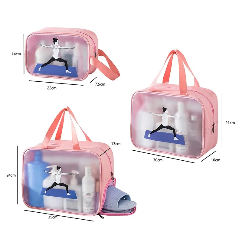 

Women Cute Waterproof Transparent Travel Cosmetic Bag Makeup Case Bath Make Up Organizer Toiletry Wash Beauty Kit Storage Pouch
