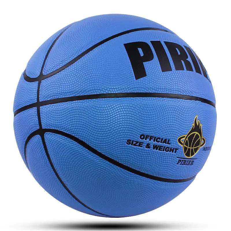 2021 баскетбольная модель износостойкая мягкая кожа синий мяч для студентов
