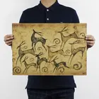 Картина AIMEER с изображением богатых оленей, иллюстрация, офисное украшение для дома в ретро стиле, винтажный постер из крафт-бумаги 51x36 см