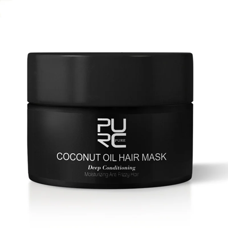 Маска для волос с кокосовым маслом PURC восстановление повреждений мягкости всех