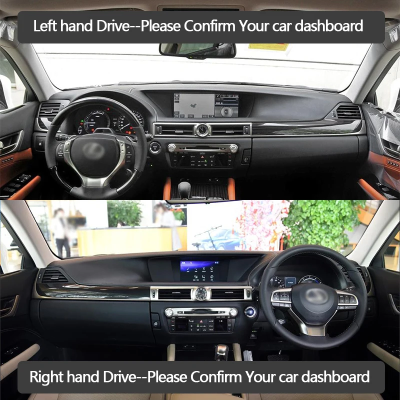 Для Lexus GS L10 250 350 300h 400h 200t 2012 ~ 2019 Противоскользящий коврик для приборной панели