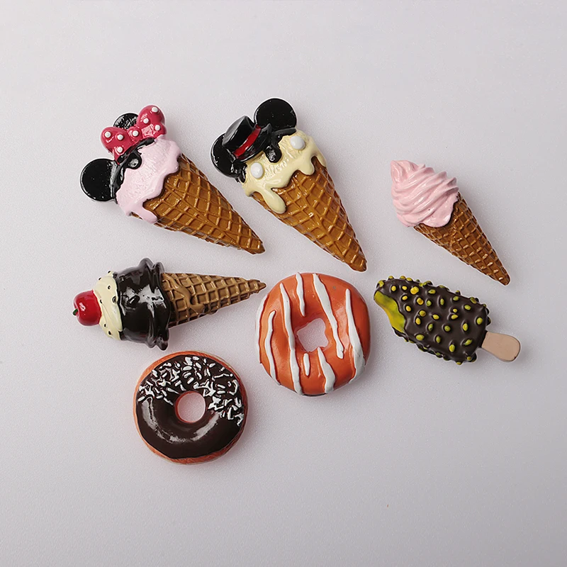 Искусственное смешное мороженое конусное оригинальные Стикеры мультяшное