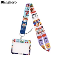 ca1514 hot tv show keychain lanyards badge id holder id card pass mobile phone usb neck straps badge holder key strap