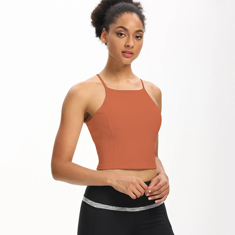 

New sports underwear women running yoga clothing fitness bra small vest outside wear thin