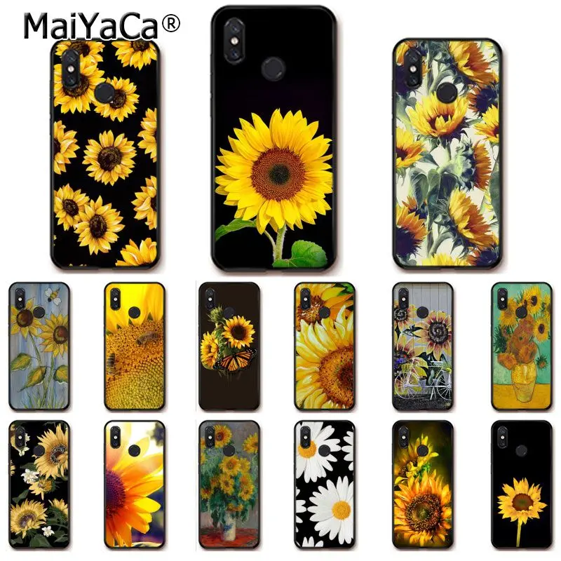 Милый Летний чехол MaiYaCa для телефона с маргариткой подсолнухом цветком Xiaomi mi5 6 A1 A2