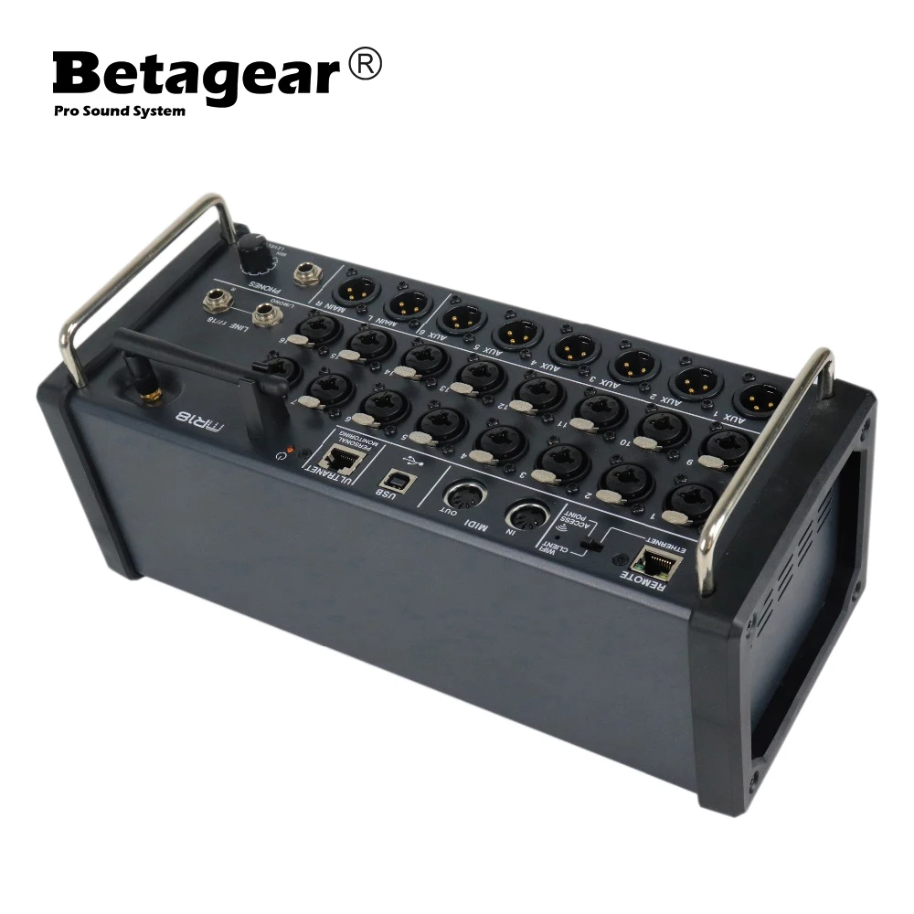 Betagear 18 каналов Mr18 миксер аудио Dj оборудование микшерный пульт Studio Wi Fi Usb Цифровой